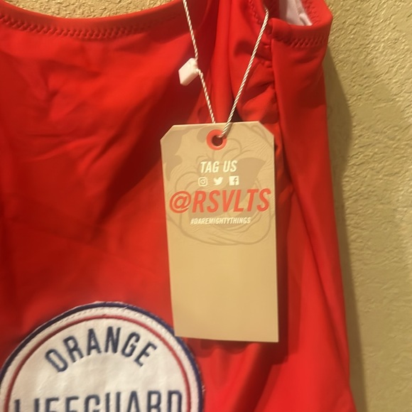 RSVLTS Women’s One Piece Orange County Lifeguard Swimsuit. - Picture 4 of 5